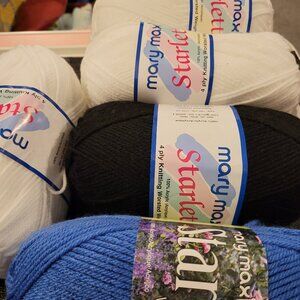 Mary Maxim Starlette 4ply knitting Worsted Weight Yarn